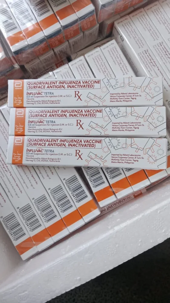Influvac Tetra quadrivalent influenza vaccine boxes