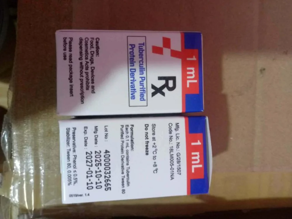 Tuberculin Purified Protein Derivative product box