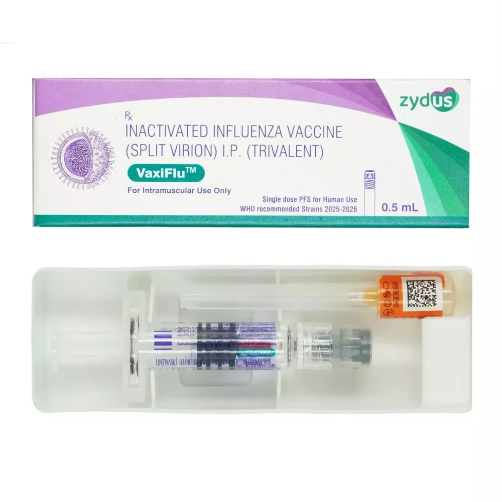 VaxiFlu inactivated influenza vaccine with prefilled syringe